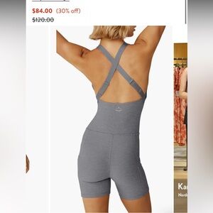 Beyond yoga space dye bike romper